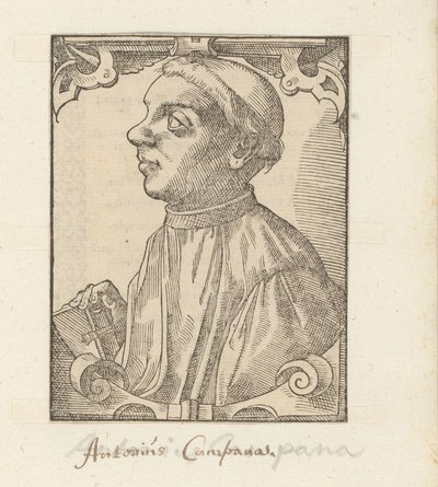 Portret van Giovanni Antonio Campani door Anonymous