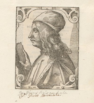 Portret van Giovanni Pico della Mirandola door Anonymous