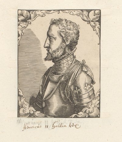 Portret van Hendrik II, koning van Frankrijk door Anonymous