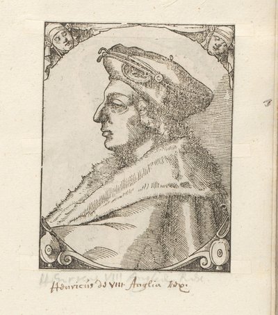 Portret van Hendrik VIII, koning van Engeland en Ierland door Anonymous