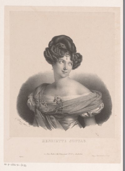 Portret van Henriette Sontag door Anonymous