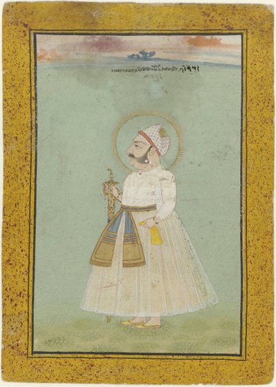 Portret van Jaisingh, stichter van Jaipur door Anonymous