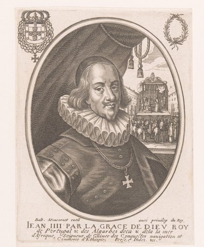 Portret van Johan IV van Portugal door Anonymous