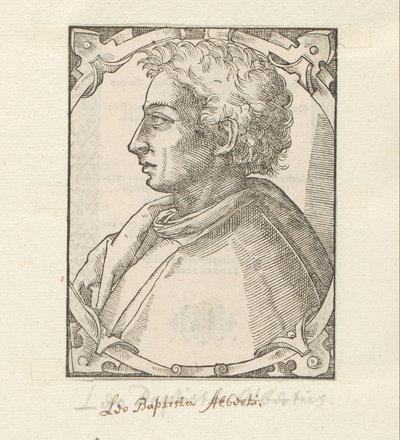 Portret van Leon Battista Alberti door Anonymous