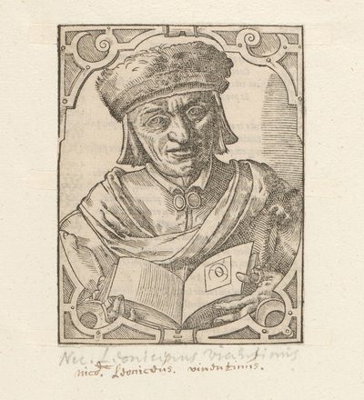 Portret van Niccolò Leoniceno door Anonymous