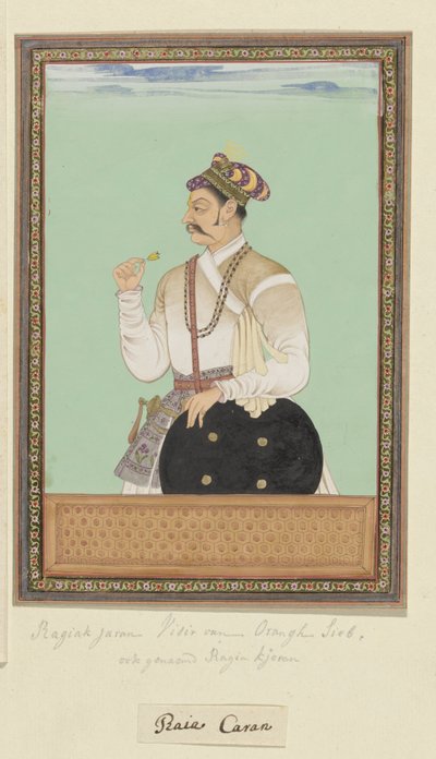 Portret van Raja Karan, die vizier van Aurangzeb is geweest door Anonymous