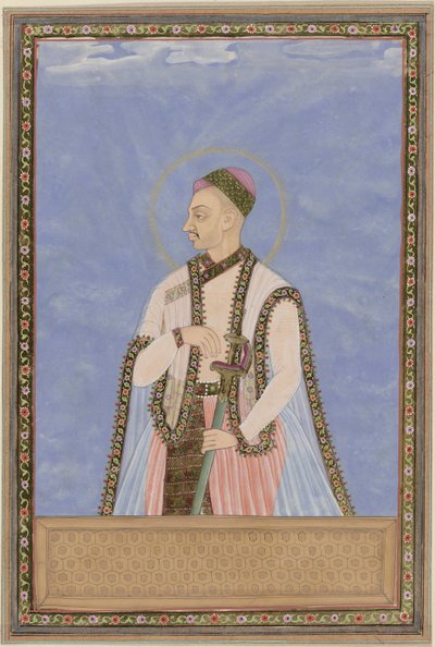Portret van Sultan Muhammad-Quli, zoon van Muhammad-Quli Padsha; na zijn vader heeft hij over Golconda geregeerd door Anonymous