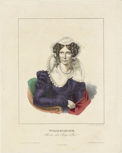 Portret van Wilhelmina van Pruisen door Anonymous