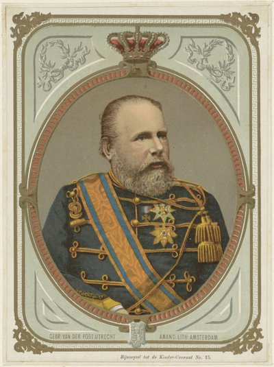 Portret van Willem III, koning der Nederlanden door Anonymous