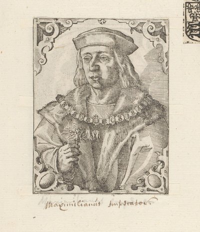 Portret van keizer Maximiliaan I van Habsburg door Anonymous