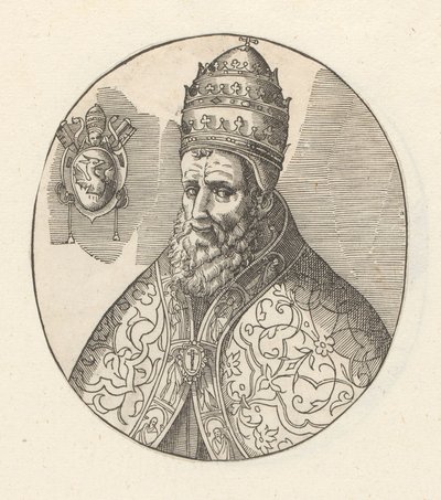 Portret van paus Gregorius XIII door Anonymous