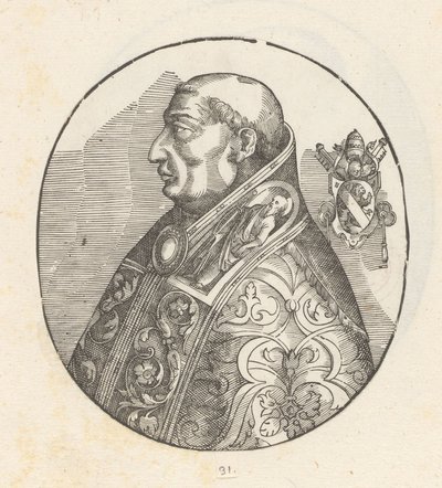 Portret van paus Paulus II door Anonymous