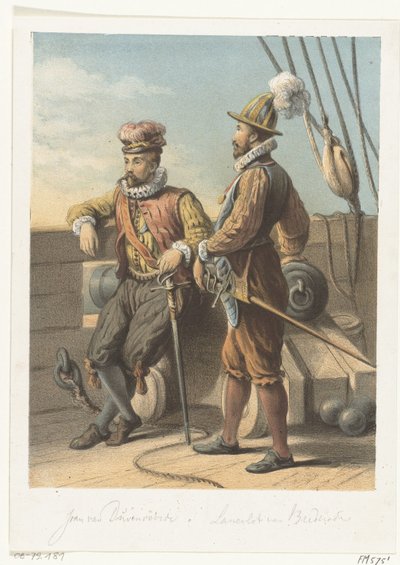 Portretten van de watergeuzen Jan van Duivenvoorde en Lancelot van Brederode, 1572 door Anonymous