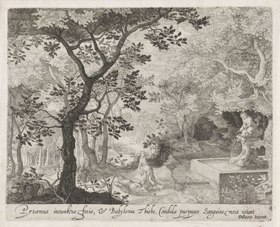 Pyramus en Thisbe door Anonymous