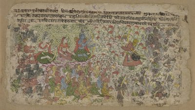 Rama en Sita met apenleger door Anonymous