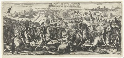 Ruitergevecht bij Arras, 1640 door Anonymous