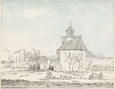 Ruïne van Hougoumont door Anonymous