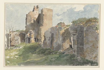 Ruïnes van de Château de Chevreuse door Anonymous