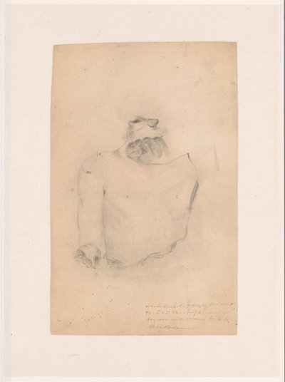 Schets van het stoffelijk overschot van J.C.J. van Speyk door Anonymous