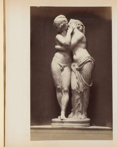 Sculptuur van Amor en Psyche in de Capitolijnse Musea te Rome, Italië door Anonymous