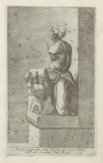 Sculptuur van Pasquino door Anonymous