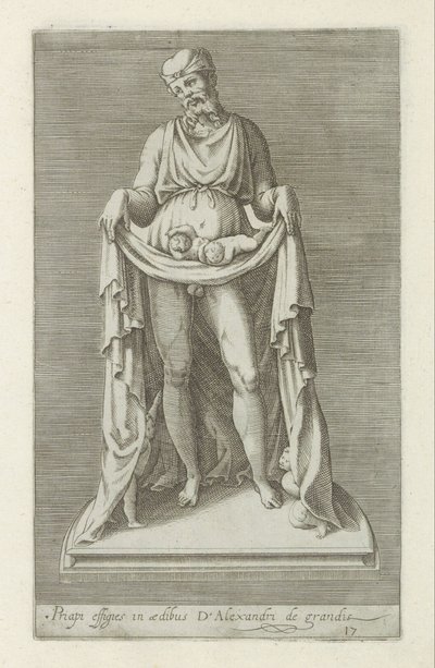 Sculptuur van Priapus door Anonymous