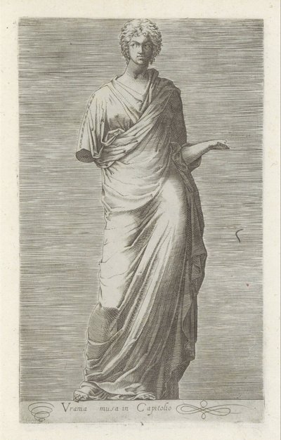 Sculptuur van Urania, muze van de sterrenkunde door Anonymous