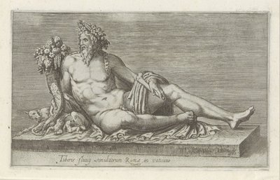 Sculptuur van de rivier de Tiber door Anonymous