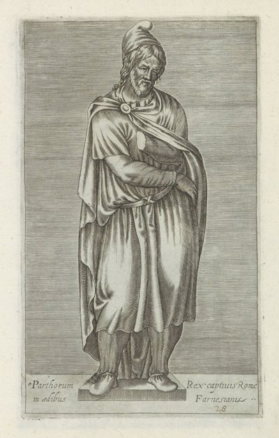 Sculptuur van een barbaarse gevangene door Anonymous
