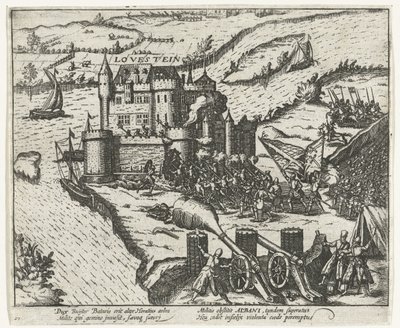 Slot Loevestein door Herman de Ruiter ingenomen, 1570 door Anonymous
