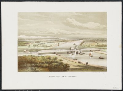 Spoorbrug bij Westervoort, 1846 door Anonymous