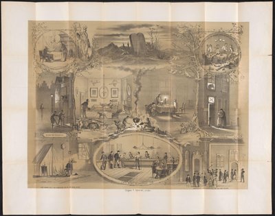 Spotprent in Leidse studentenalmanak, 1873 door Anonymous