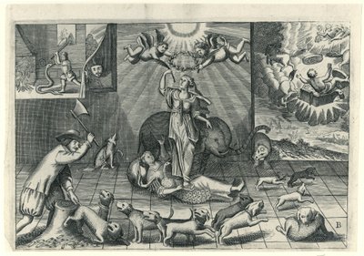 Spotprent op de Engelsen, 1673 door Anonymous