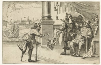 Spotprent op de mislukte aanslag op Oostende, 1658 door Anonymous