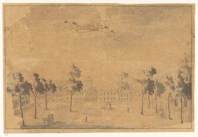 Stadhuis en kerk van Batavia 