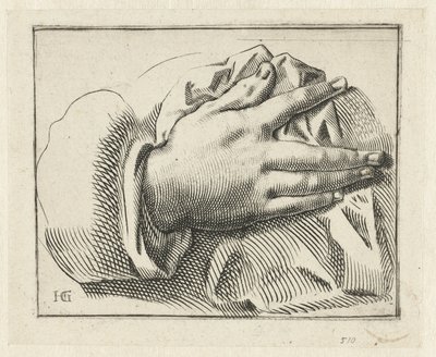 Studie van een hand door Anonymous