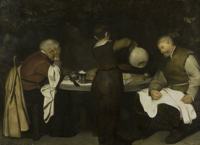 Het avondmaal in Emmaüs door Anonymous
