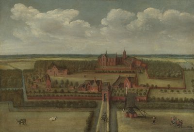 De Abdij van Leeuwenhorst in Rijnland door Anonymous