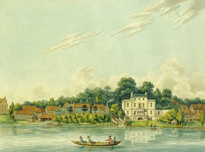 De oevers van de Theems bij Twickenham, met het huis van Alexander Pope door Anonymous