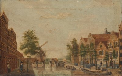 De Brouwersgracht in Amsterdam door Anonymous