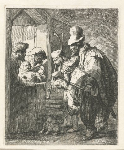 De wandelende muzikanten door Anonymous