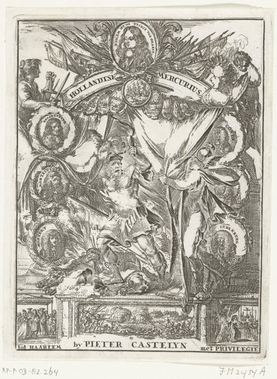 Titelpagina van de Hollandsche Mercurius van het jaar 1673 door Anonymous