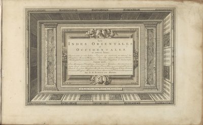 Titelprent voor: Les Indes Orientales et Occidentales et autres lieux door Anonymous