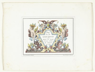 Titelprent voor de serie kostuumprenten in facsimile Habitus Variarum Gentium door Anonymous