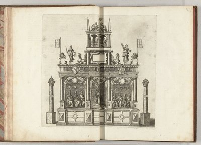 Toneel met keizer Karel V, 1594 door Anonymous