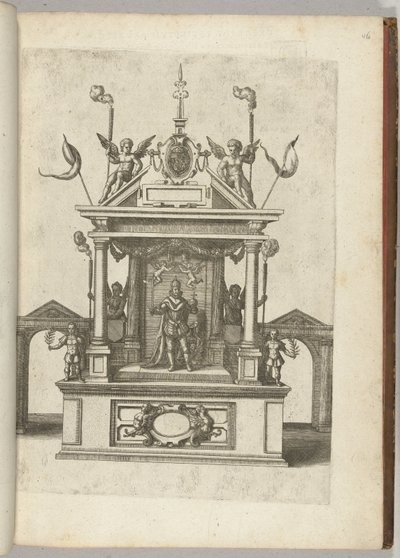 Toneel met keizer Rudolf II, 1594 door Anonymous