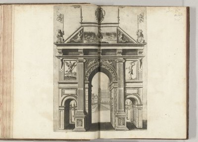 Triomfpoort met de kraanvogel, 1594 door Anonymous