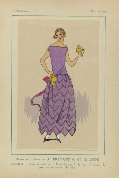 Très Parisien, 1923, No 1: Tissus et Rubans de A. PREVOST.... door Anonymous