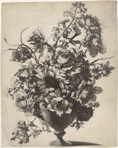 Vaas met bloemen door Anonymous