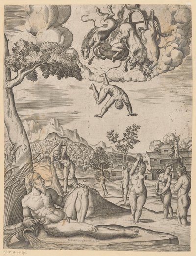 Val van Phaëthon door Anonymous